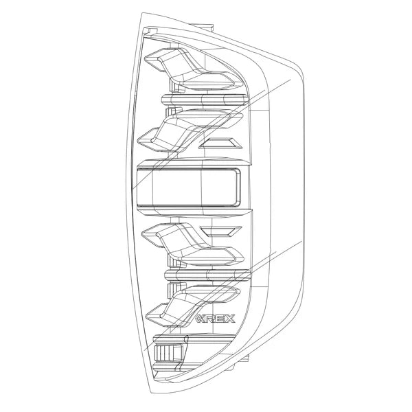 AlphaRex LUXX シリーズ LED テールライト アルファブラック (2nd タンドラ)