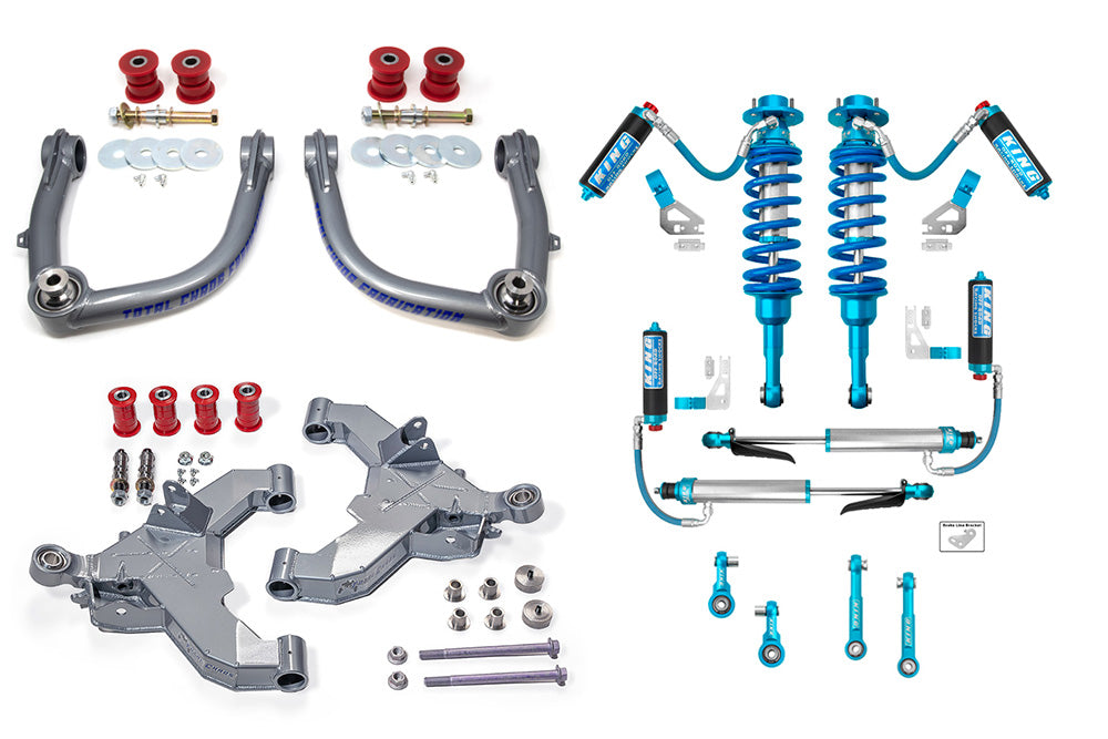 TOTAL CHAOS トータルカオス ランクル250専用 ミッドトラベルリフトキット フロント&リア 2.5インチ径アジャスタブルKINGショック付