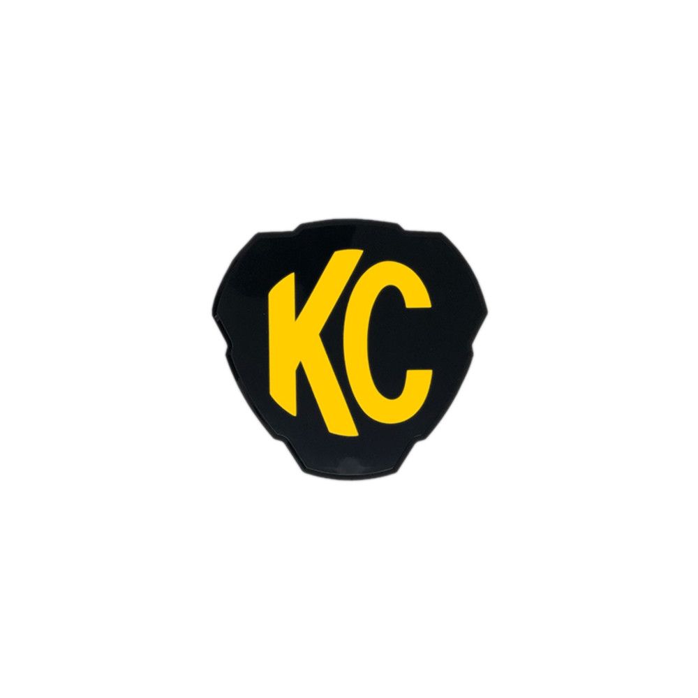 KC HiLiTES FLEX ERA 3 ライトカバー (ブラック / イエローKCロゴ)