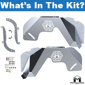 Metalcloak メタルクローク Overland アルミニウム インナーフェンダー フロント ペア(JL/JT)