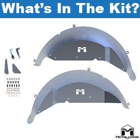 Metalcloak メタルクローク Overland アルミニウム インナーフェンダー リア ペア(JL)