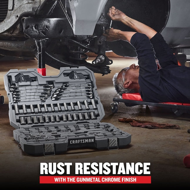 Craftsman OVERDRIVE シリーズ 121ピース ガンメタルクロームツールキット