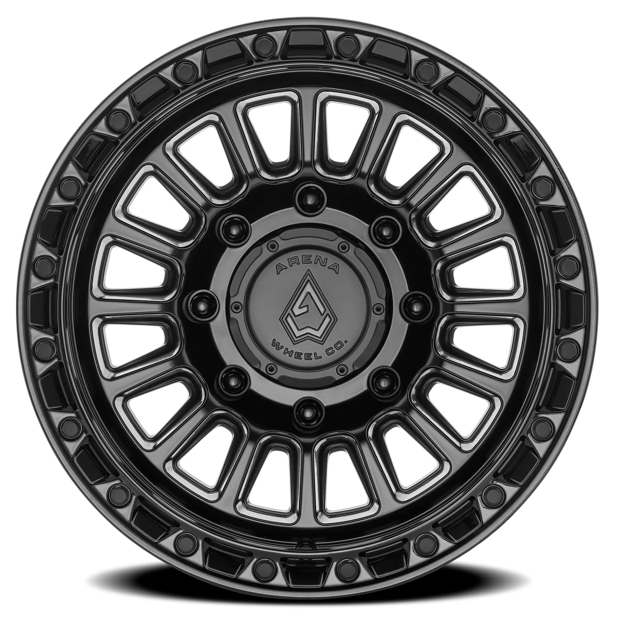Arena Wheel アリーナ ホイール A130 PODIUM | SATIN BLACK CENTER GLOSSY BLACK LIP