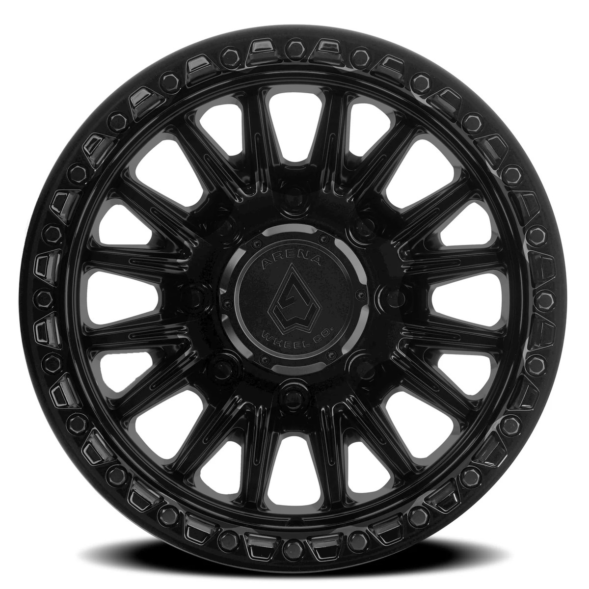 Arena Wheel アリーナ ホイール A132 BLITZ | SATIN BLACK CENTER GLOSSY BLACK LIP