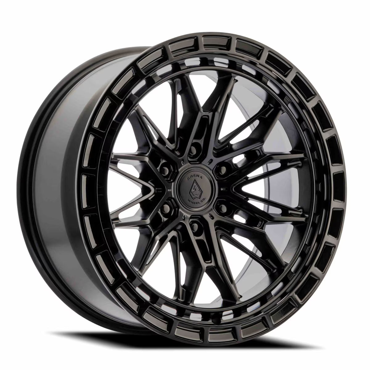 Arena Wheel アリーナ ホイール A147 EMPIRE | SATIN BLACK CENTER GLOSSY BLACK LIP
