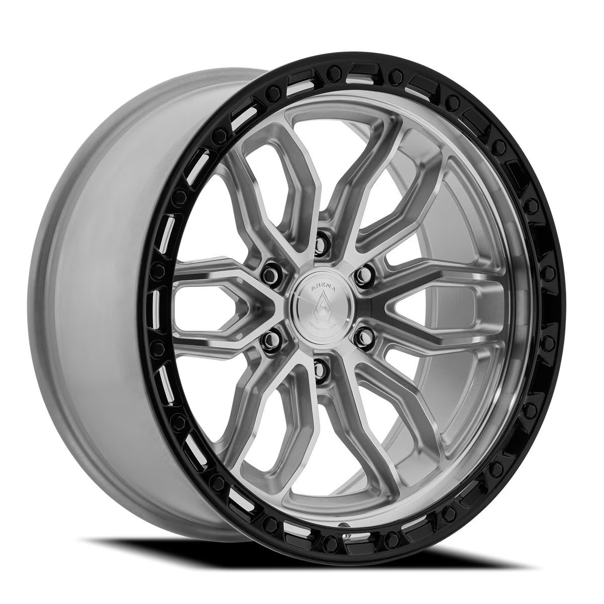 Arena Wheel アリーナ ホイール A137 PURSUIT | SILVER MACHINE CENTER GLOSSY BLACK LIP