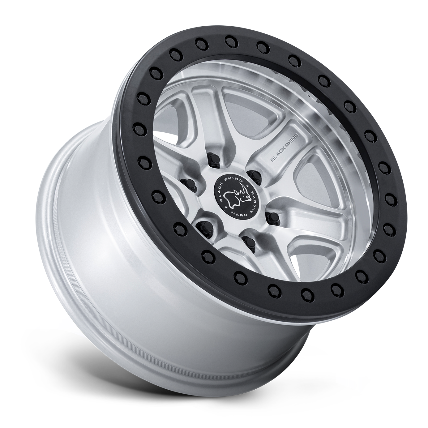 BLACK RHINO ブラックライノ ホイール BR200 ECHO TRAIL LOCK BEADLOCK | HYPER SILVER W/ MACHINED FACE