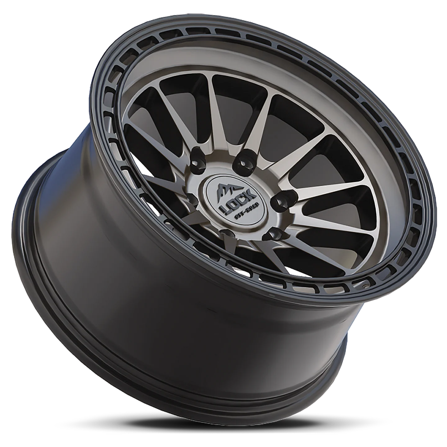 Lock Off Road Wheels ロックオフロード ホイール BAJA | Matte Gray w/ Matte Black Ring