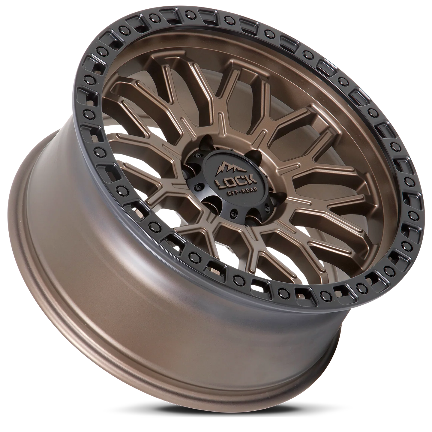 Lock Off Road Wheels ロックオフロード ホイール COMBAT | Matte Bronze w/ Matte Black Ring