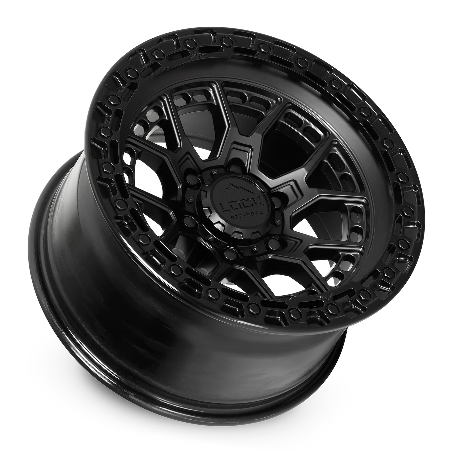 Lock Off Road Wheels ロックオフロード ホイール COMMANDO | Matte Black w/ Gloss Black Ring