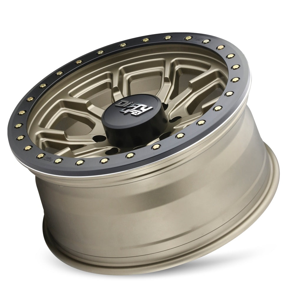 Dirty life Wheels ダーティーライフ ホイール DT-1 9303 | SATIN GOLD W/SIMULATED BEADLOCK RING