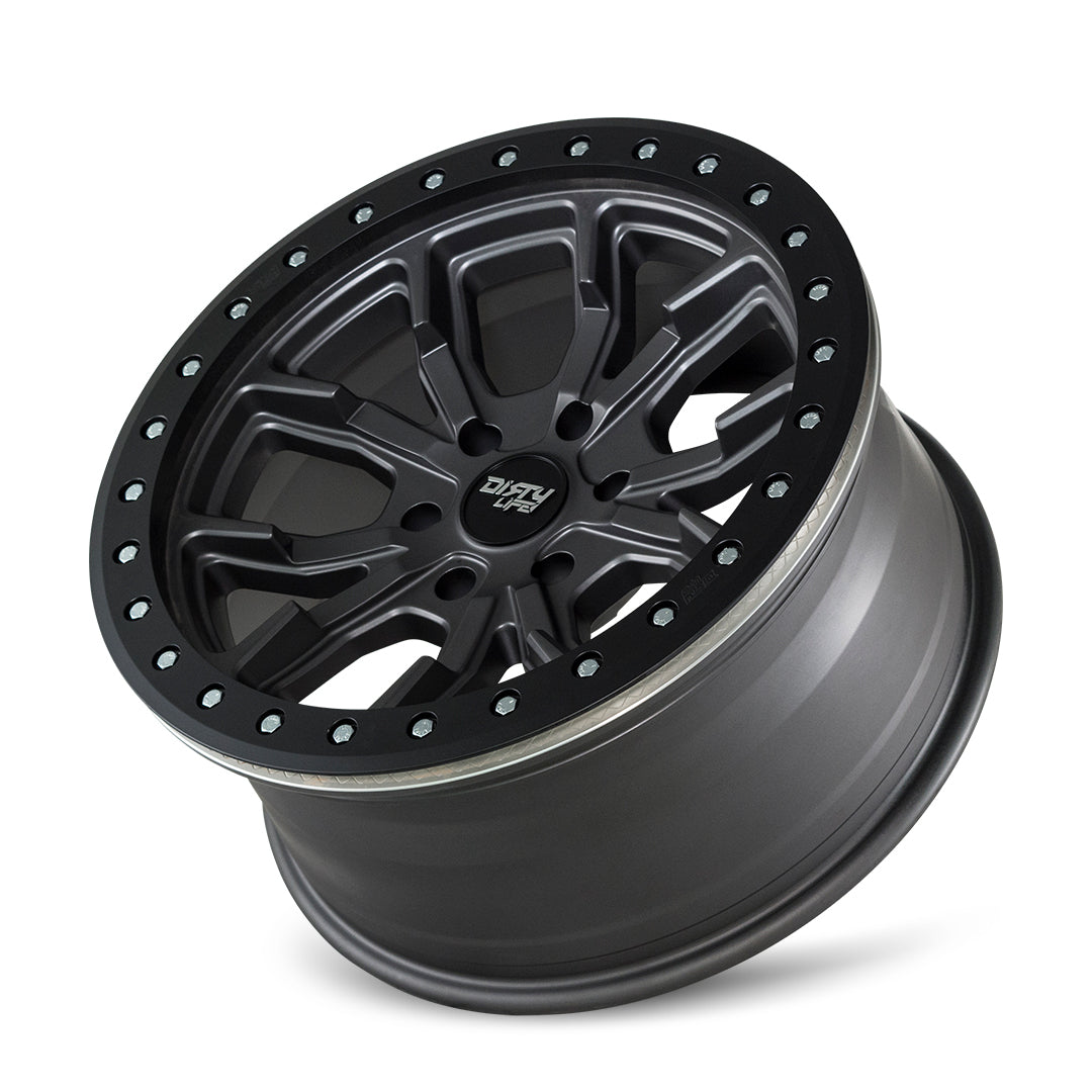 Dirty life Wheels ダーティーライフ ホイール DT-1 9303 | SATIN GRAPHITE W/SIMULATED BEADLOCK RING