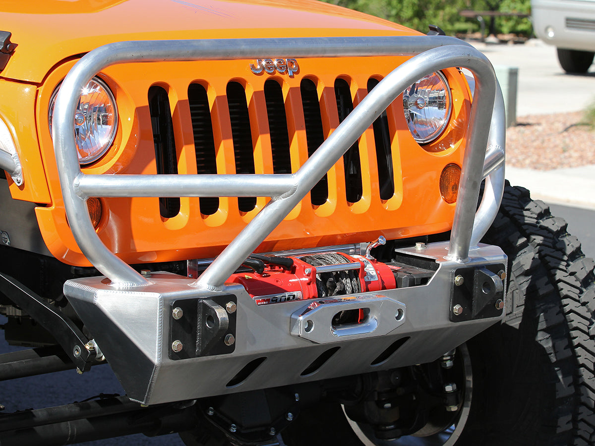GenRight Off Road ジェンライトオフロード スティンガー&グリルガード アルミニウムフロントバンパー (JK)