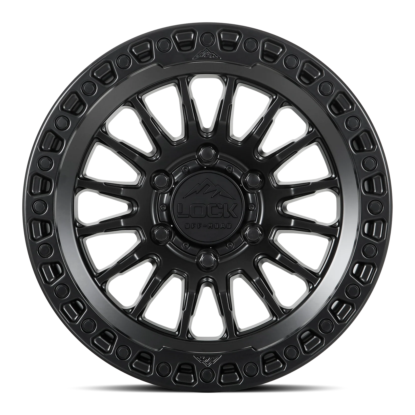 Lock Off Road Wheels ロックオフロード ホイール GRIT | Matte Black w/ Matte Black Ring