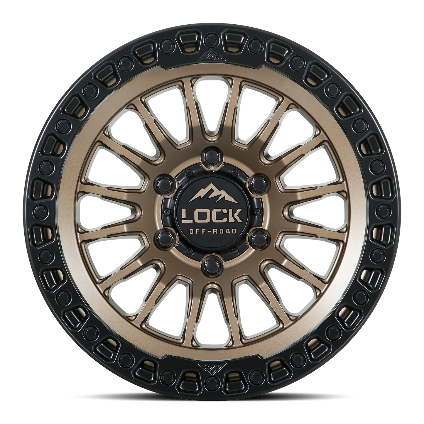 Lock Off Road Wheels ロックオフロード ホイール GRIT | Matte Bronze w/ Matte Black Ring