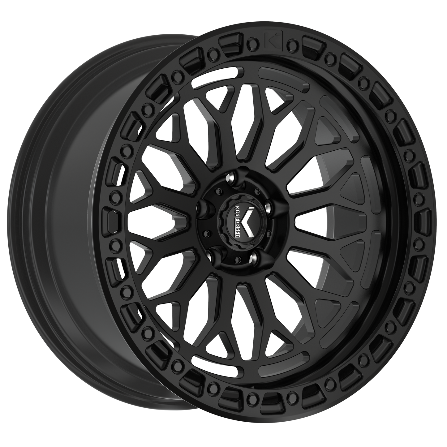 KG1 FORGED ホイール KO720F DIAMONDHEAD | TEXTURED MATTE BLACK BLACK RING