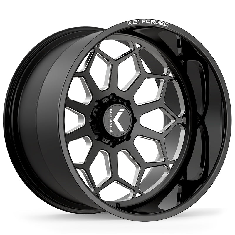 KG1 FORGED ホイール KC022 SPREADER | GLOSS BLACK MILLED