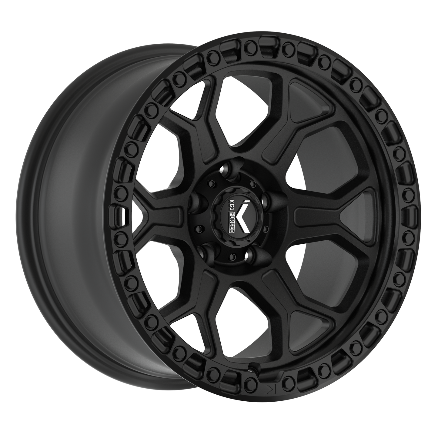 KG1 FORGED ホイール KO111F BISHOP | TEXTURED MATTE BLACK BLACK RING