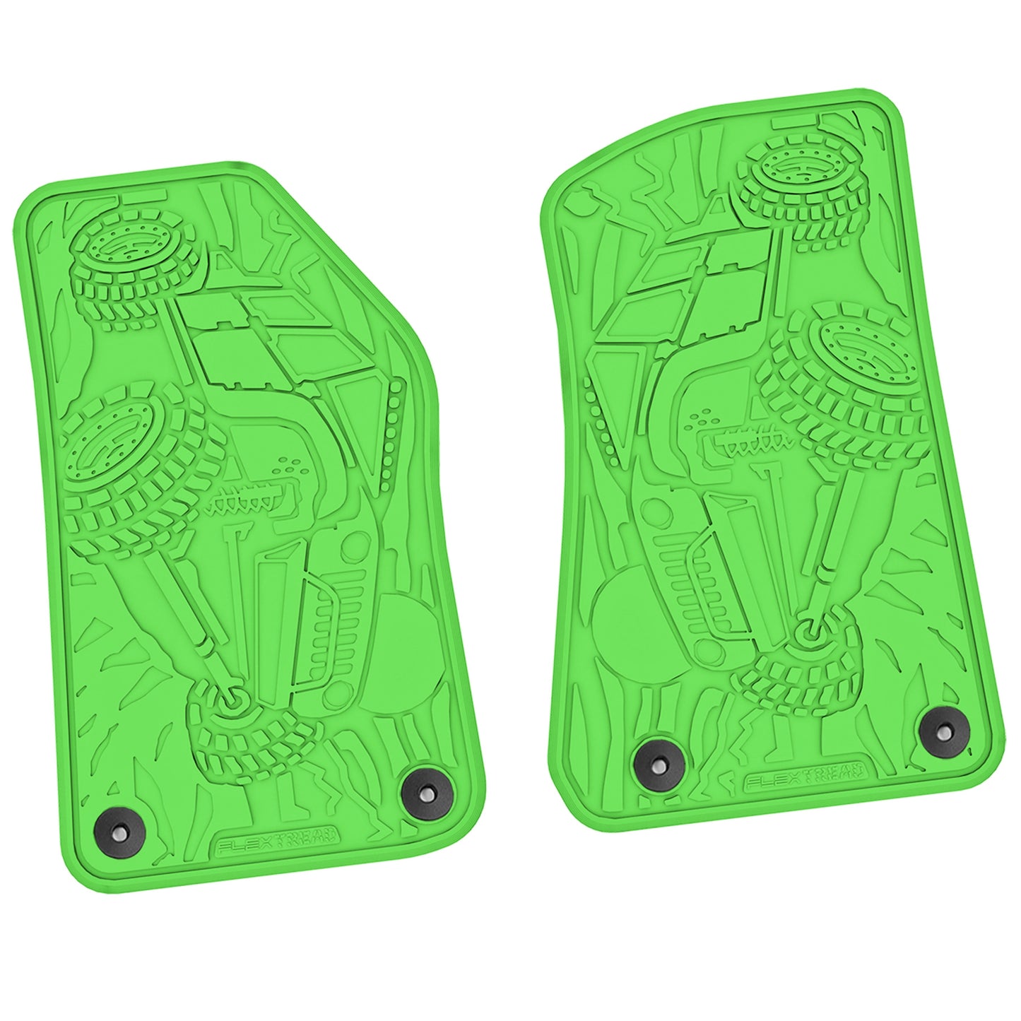 Flex Tread JL/JT用 フロアマット (フロントのみ) | ロッククローラー デザイン