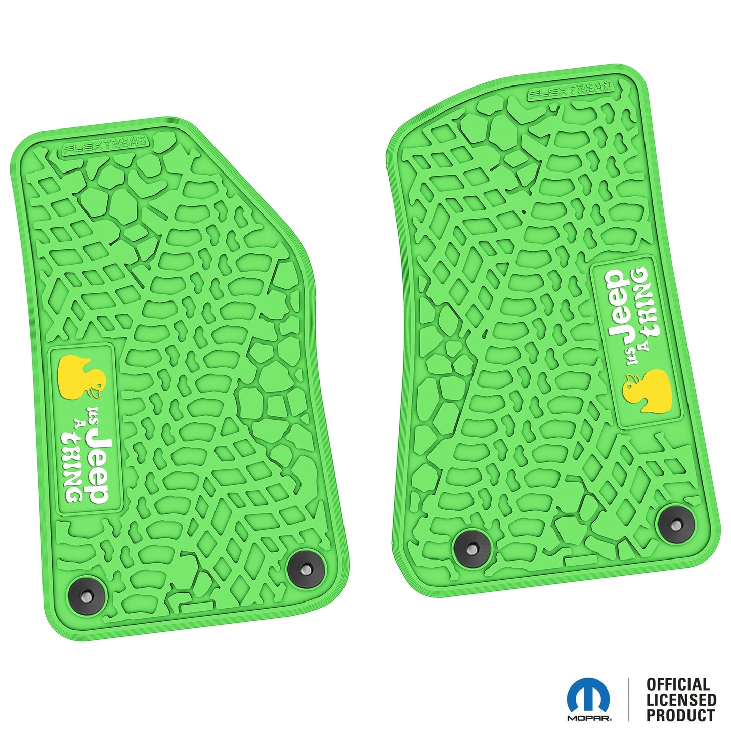 Flex Tread JL/JT用 フロアマット (フロントのみ) | It's a Jeep Thing ロゴ入り