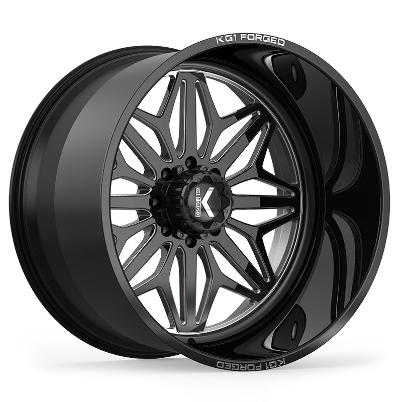 KG1 FORGED ホイール KF014 SNOW | GLOSS BLACK MILLED