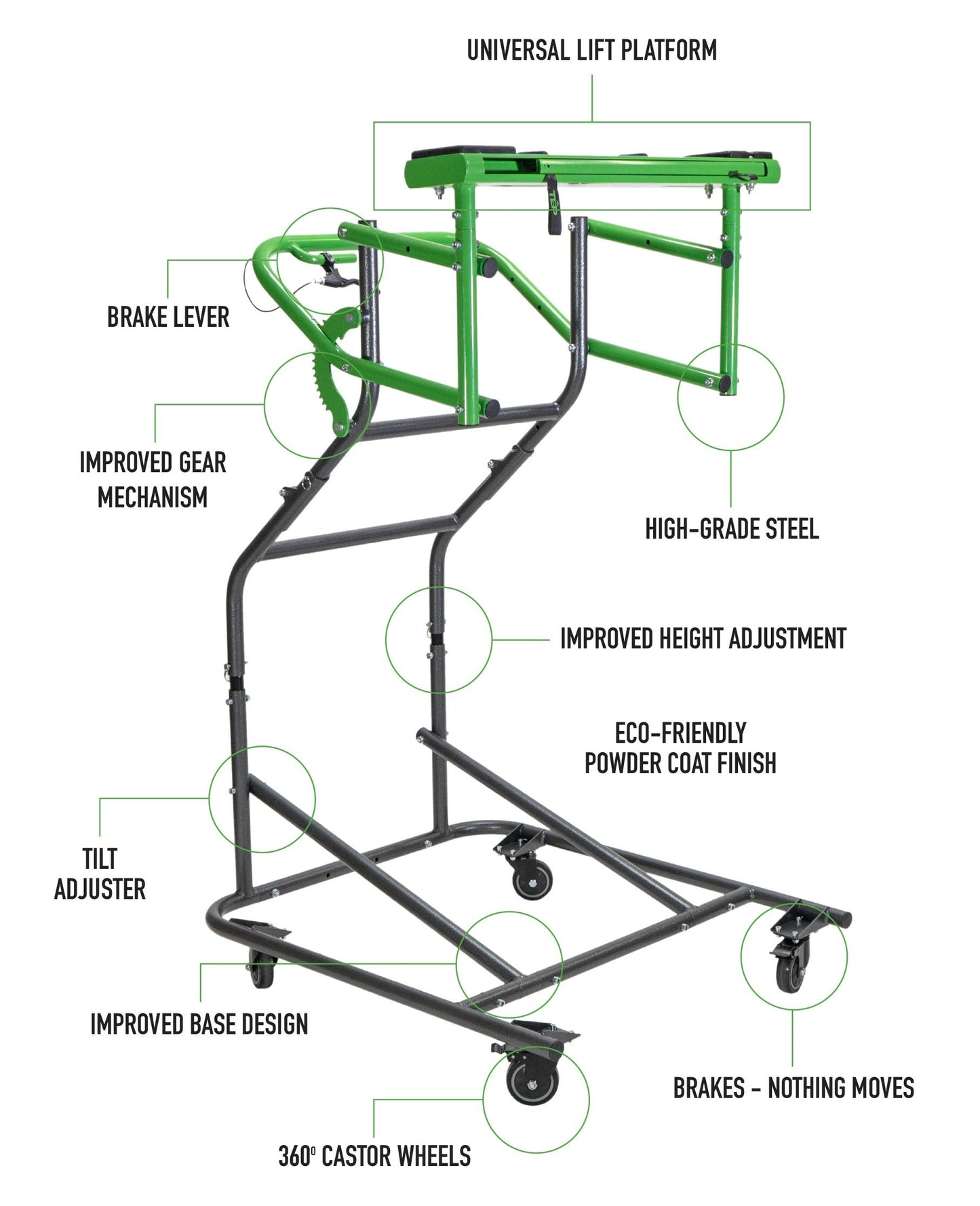 TopLift Pro V2.0 ハードトップ リムーバー&ストレージツール (Jeep Wrangler / Ford Bronco用)