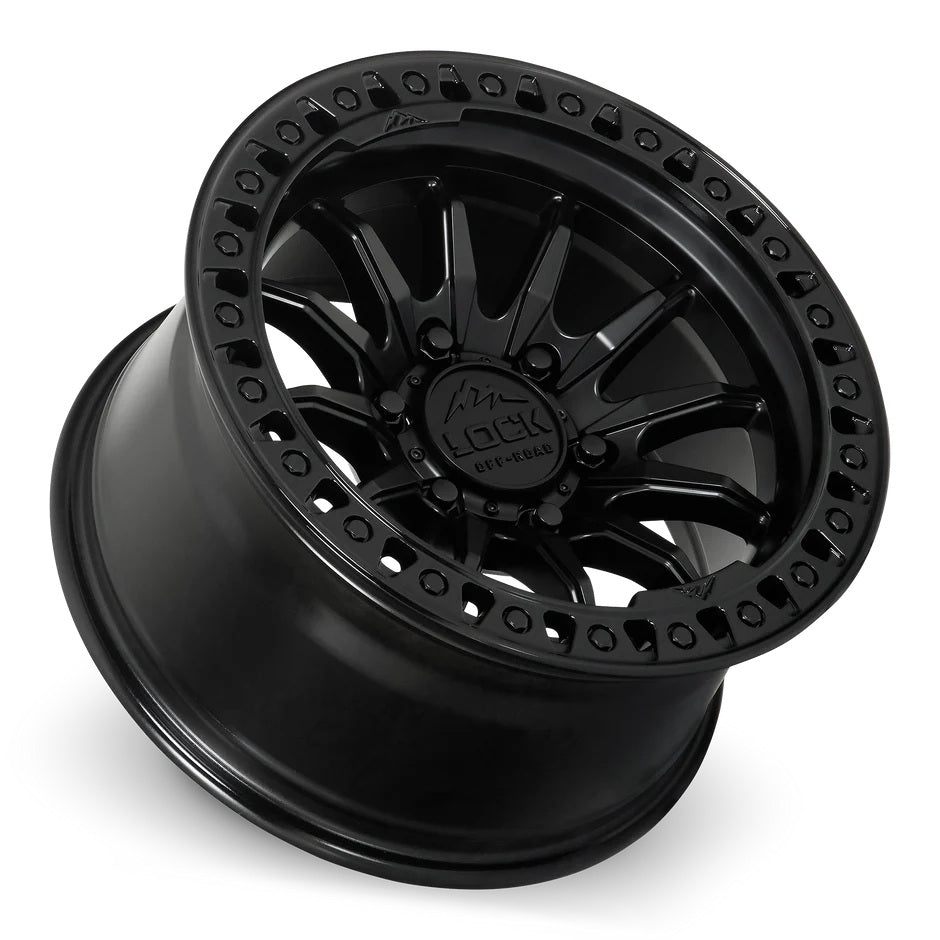 Lock Off Road Wheels ロックオフロード ホイール TRAIL | Matte Black w/ Gloss Black Ring