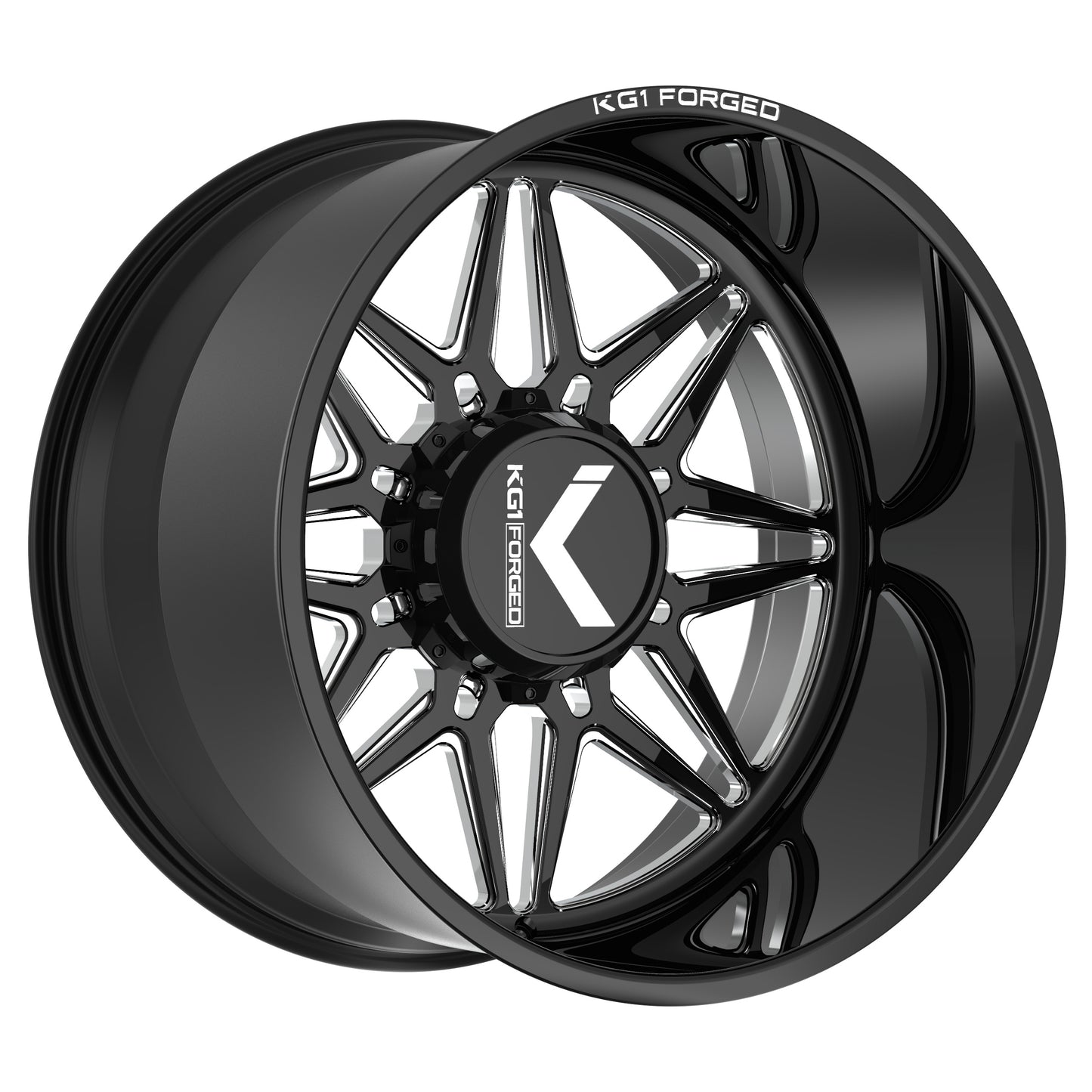 KG1 FORGED ホイール KF058 TRICKSTAR | GLOSS BLACK MILLED