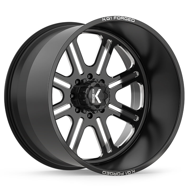KG1 FORGED ホイール KF010 VALOR | GLOSS BLACK MILLED
