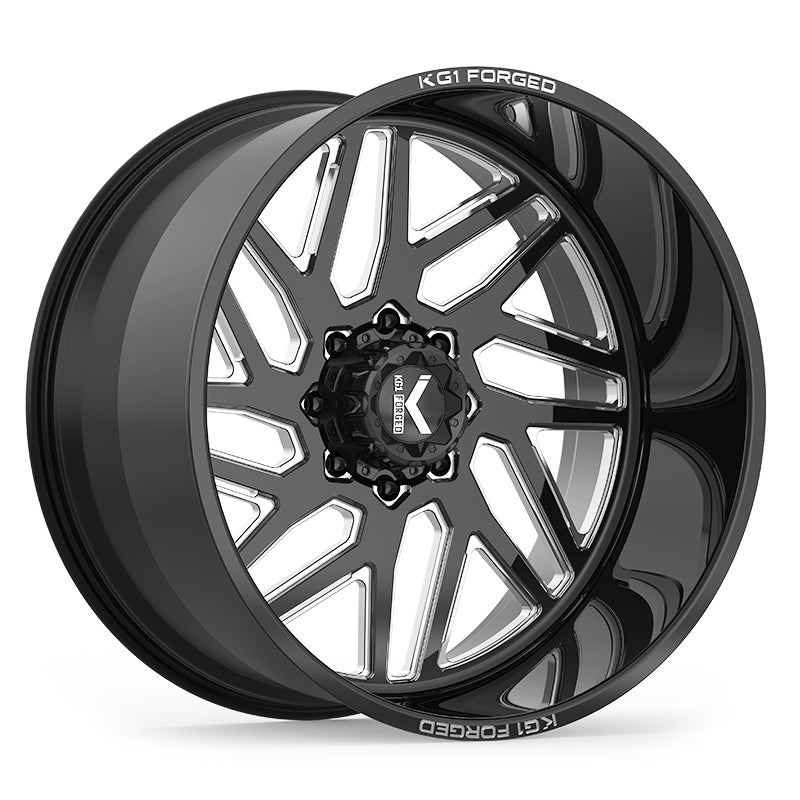 KG1 FORGED ホイール KF009 YAZ | GLOSS BLACK MILLED