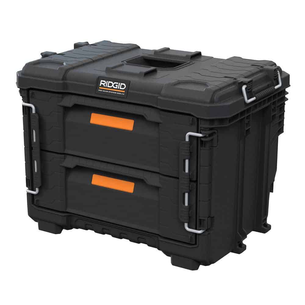 RIDGID Pro Gear 2.0 XL 2段引き出し ツールボックス – アメリカン 