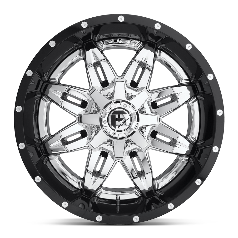 Fuel Off Road フューエルオフロード ホイール D266 LETHAL | CHROME PLATED GLOSS BLACK LIP
