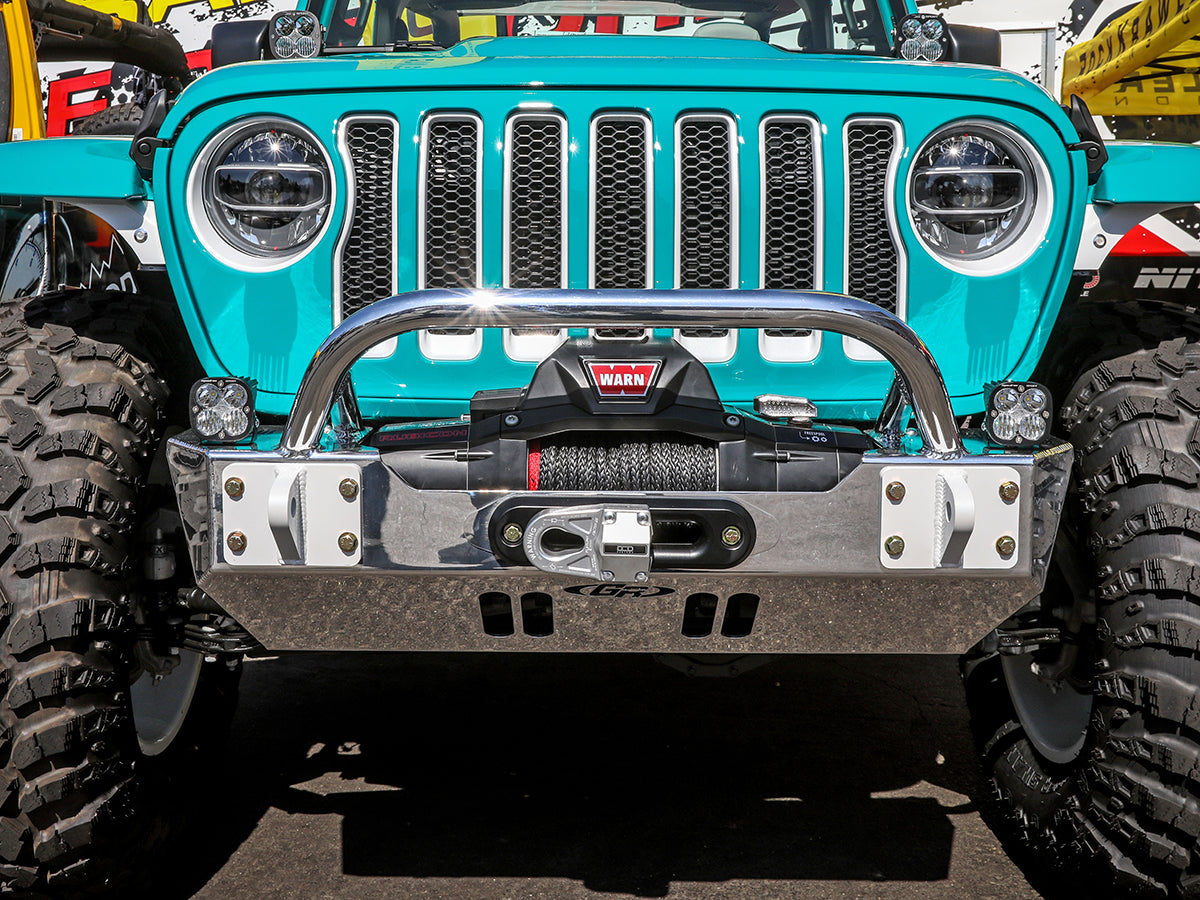 GenRight Off Road ジェンライトオフロード ウィンチガード アルミニウムフロントバンパー (JL/JT)