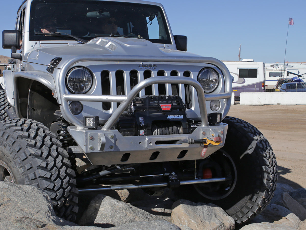 GenRight Off Road ジェンライトオフロード ウィンチガード&グリルガード アルミニウムフロントバンパー (JK)