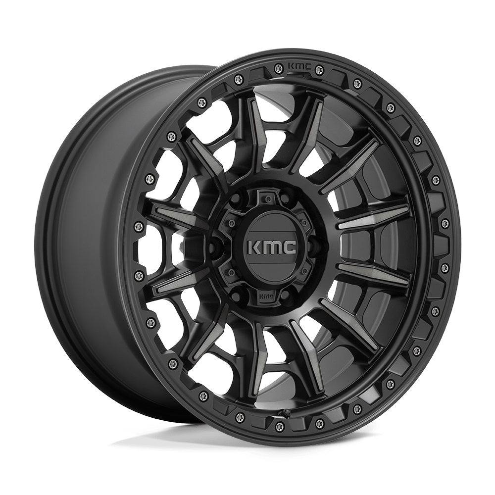 kmc ホイール KM547 CARNAGE | SATIN BLACK W/ GRAY TINT – アメリカン
