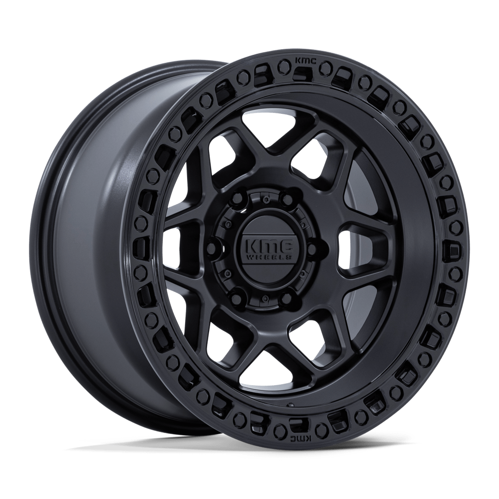 KMC ホイール KM553 TORX | MATTE BLACK W/ GLOSS BLACK LIP