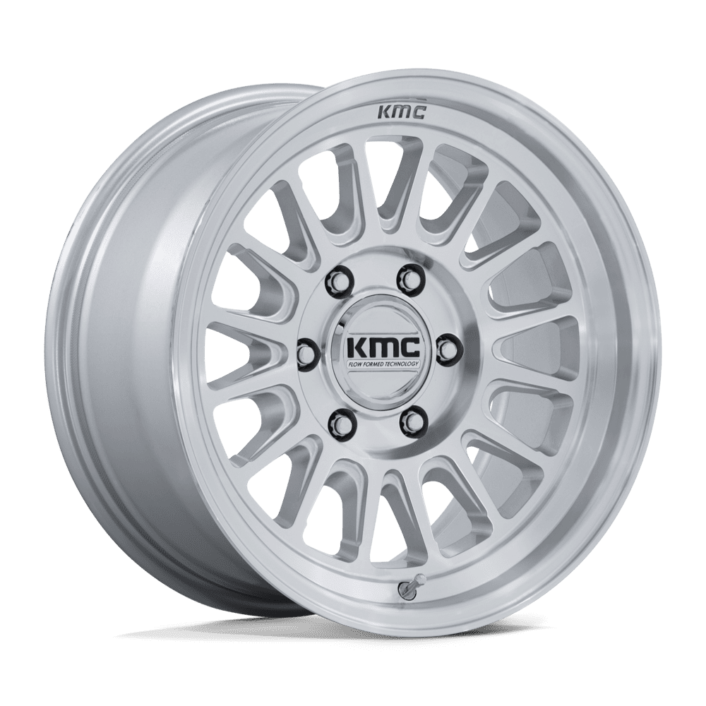 KMC ホイール KM733 IMPACT FFT | GLOSS SILVER W/ MACHINED FACE