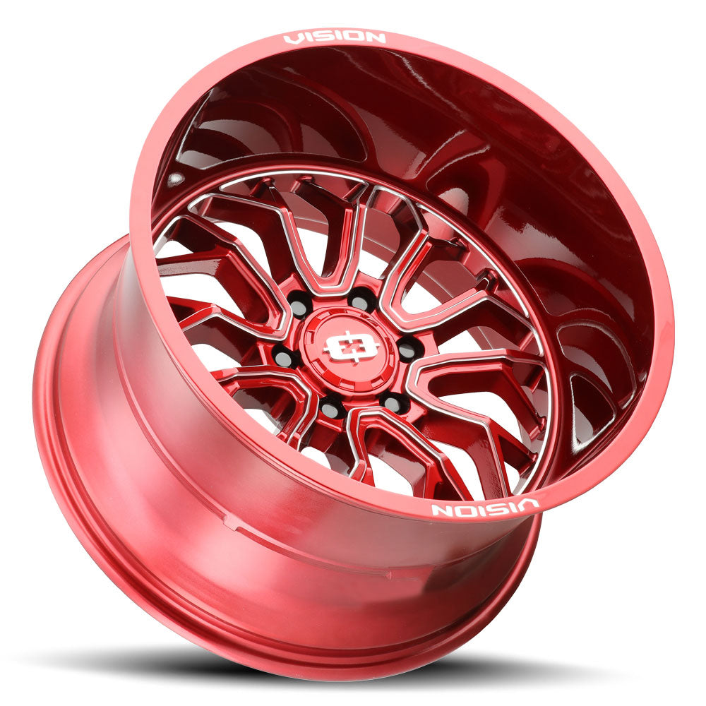 Vision Wheel ビジョンホイール 402 Riot | Red Tint Milled Spoke