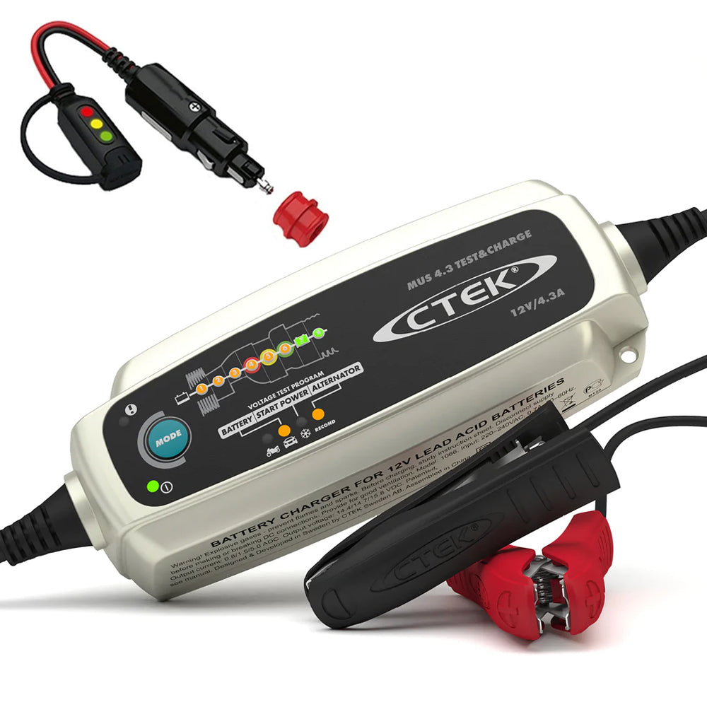 CTEK MUS 4.3 テスト & チャージ バッテリーチャージャー