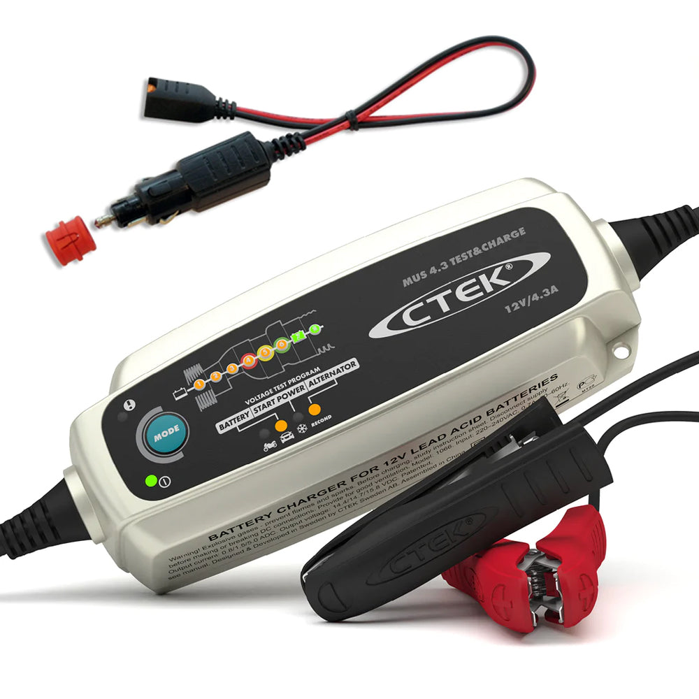 CTEK MUS 4.3 テスト & チャージ バッテリーチャージャー
