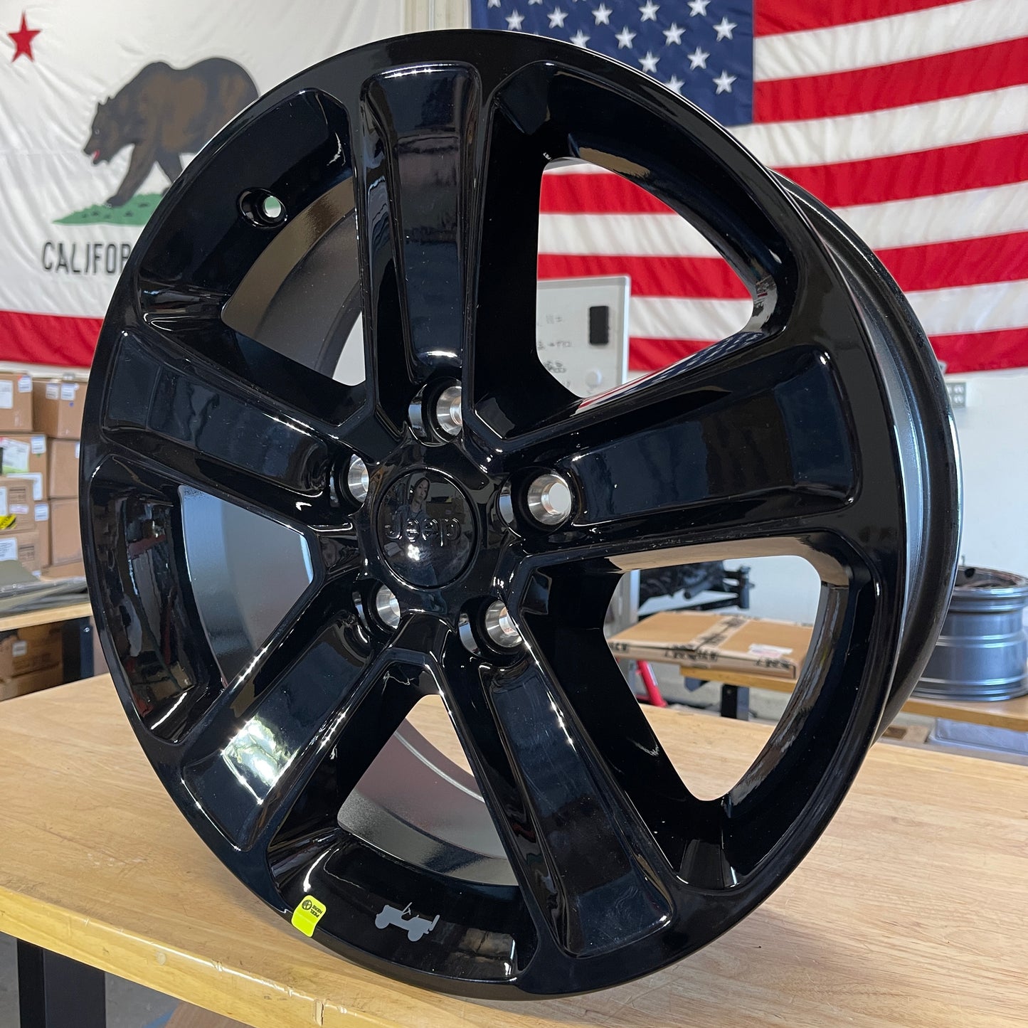 MOPAR 純正 5スポーク グロスブラックホイール (JL/JT専用)