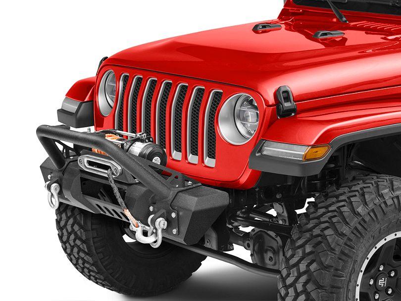 RedRock レッドロック 4x4 スタビーフロントバンパー Stubby HD Pre-Runner Winch With Light Bar Tabs (JL/JT共通)