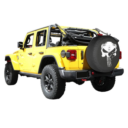 ソフト スペアタイヤカバー Punisher Skull