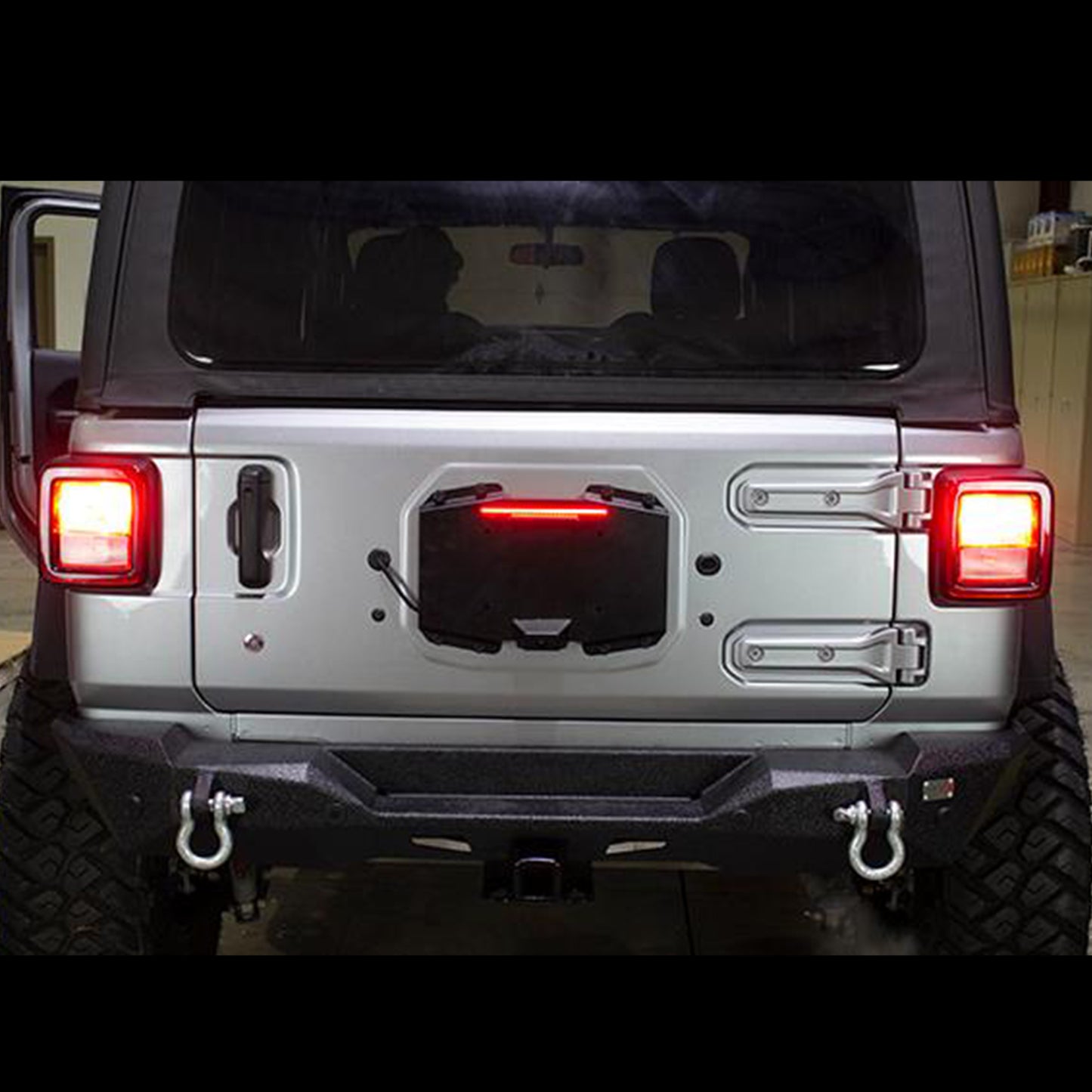 Kentrol スペアタイヤ デリートキット ストップランプLED、バックアップカメラ対応 (JLラングラー)