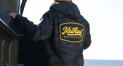 Method メソッド Camo Script Badge Pullover Hoodie Black Camo