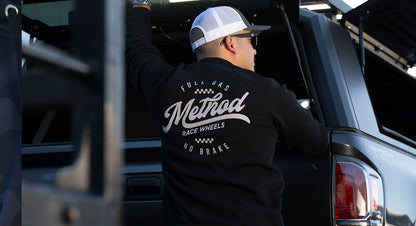 Method メソッド Classic Script Crewneck Sweatshirt Black