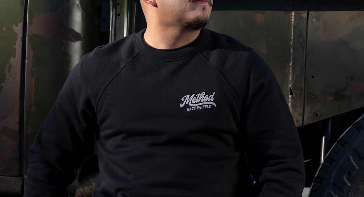 Method メソッド Classic Script Crewneck Sweatshirt Black