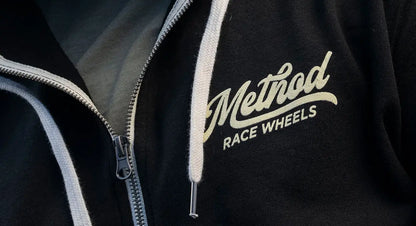 Method メソッド Classic Script Zip-Up Hoodie Black