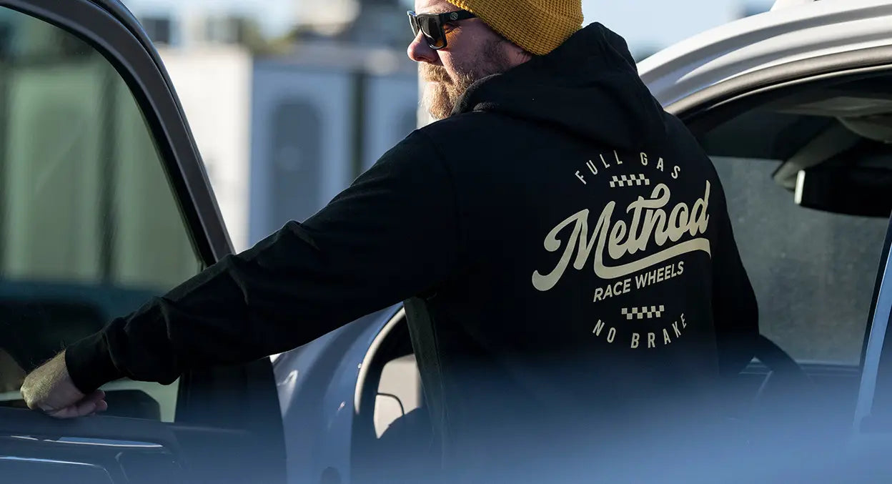 Method メソッド Classic Script Zip-Up Hoodie Black