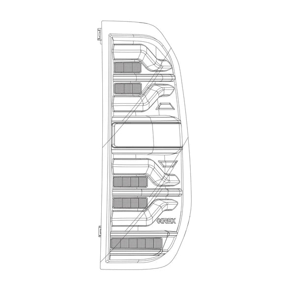 AlphaRex アルファレックス LUXX シリーズ LED テールライト アルファブラック (2nd タンドラ)